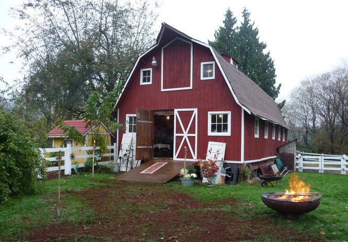 The farmhouse at The Aunt Farm